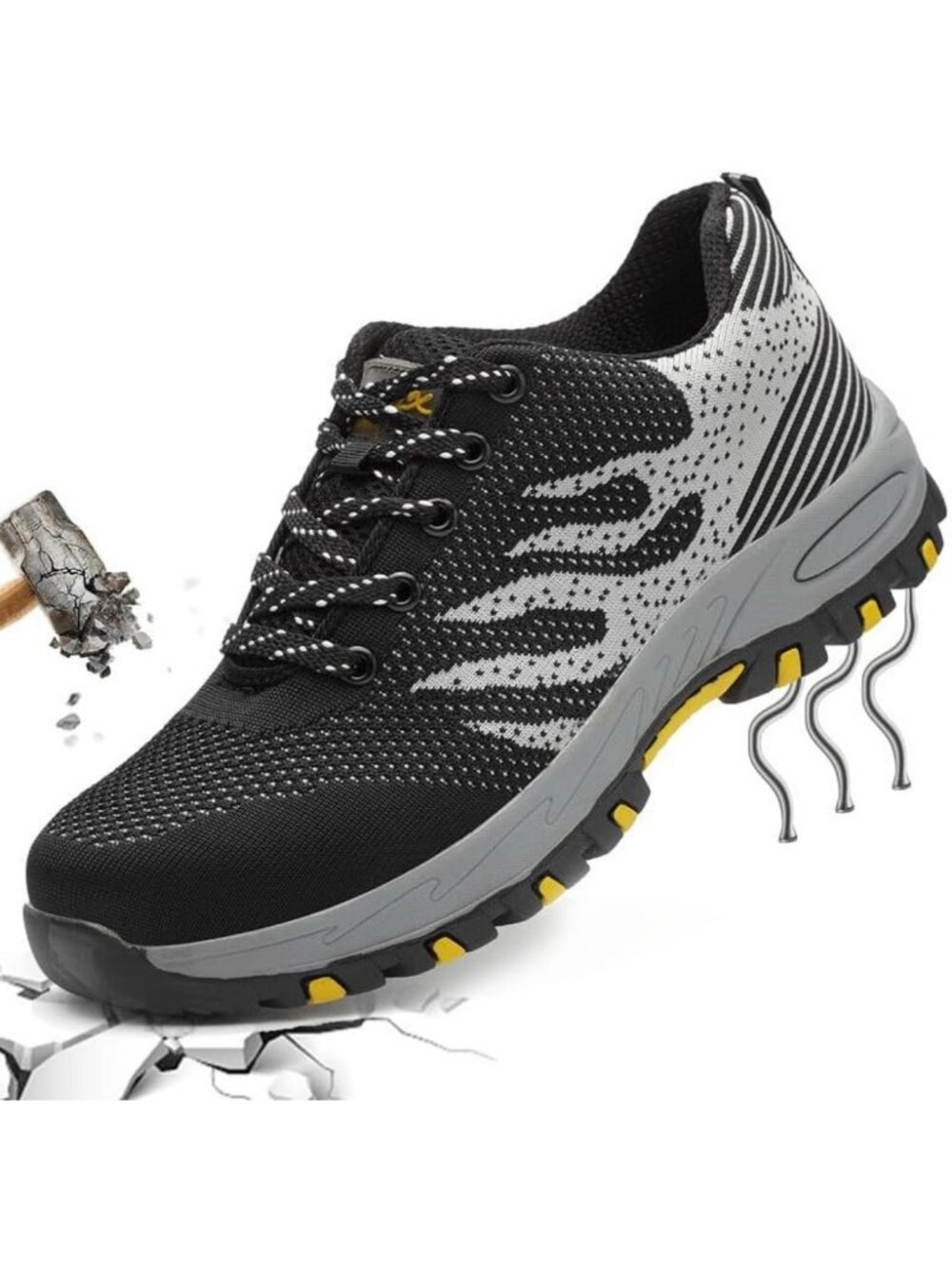 Lightweight Steel Toe Work Shoes for Men & Women - Comfortable, Puncture Proof